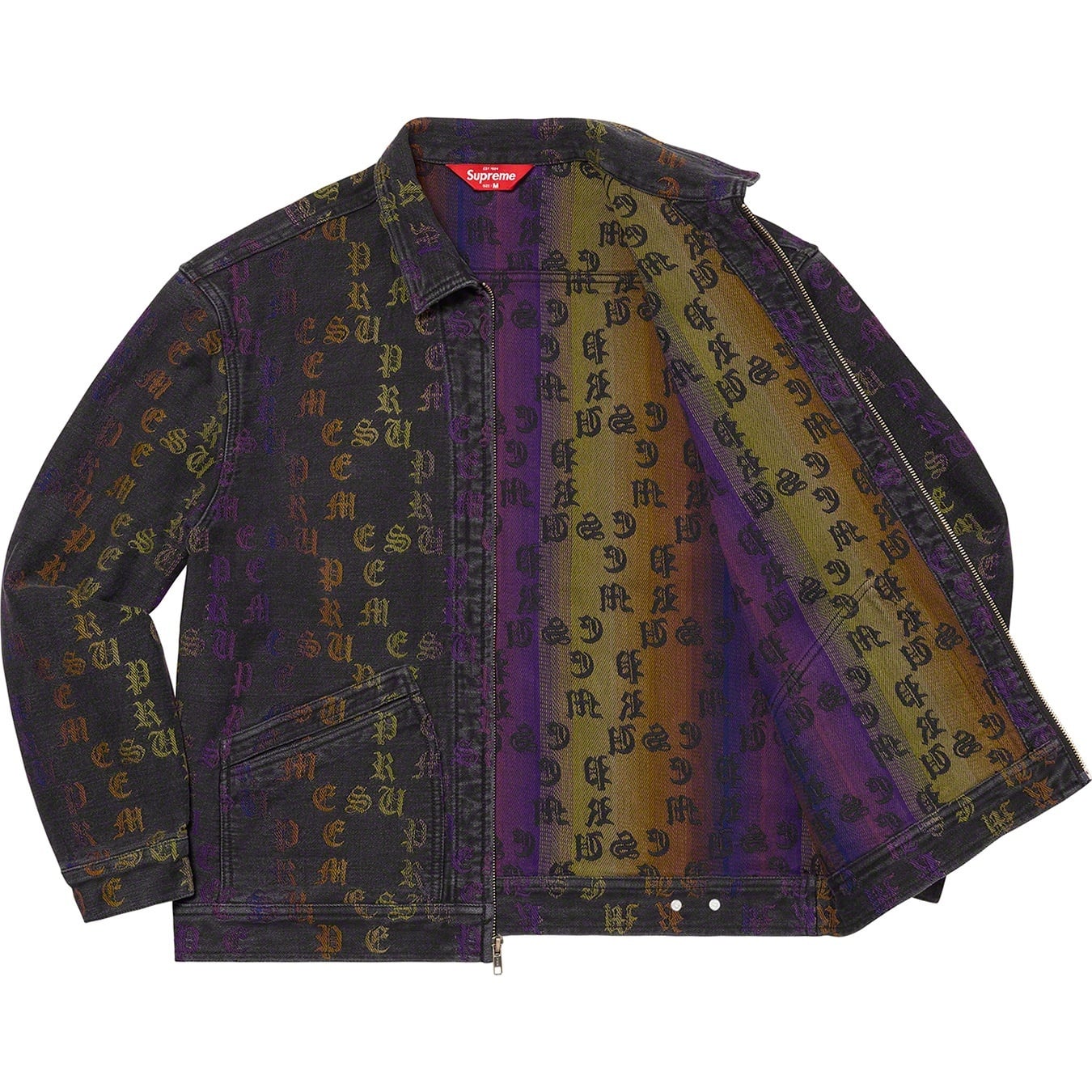 Gradient Jacquard Denim Work Jacket view 6